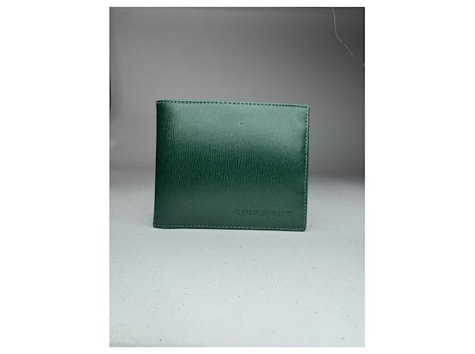 Portafoglio in pelle pieghevole vintage Givenchy verde