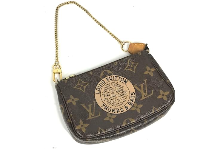 Accessorio Mini Pochette Monogram Louis Vuitton Marrone