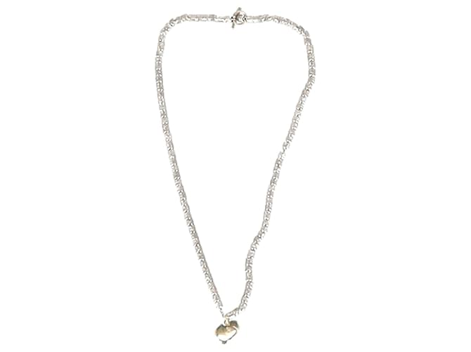 Collana Dodo Pomellato Bird Charm Granelli in metallo argento e oro Metallico