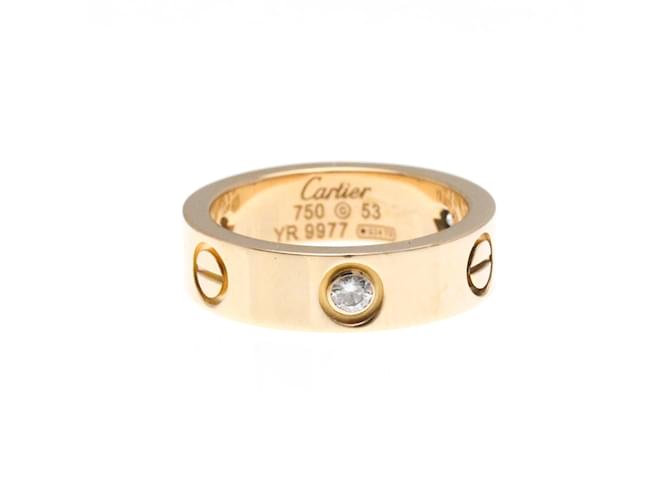 Anello Cartier Love 3P Diamante in Oro Rosa D'oro