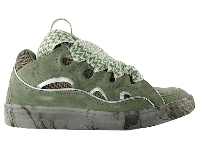 Curb Sneakers - Lanvin - Sintetico - Verde/Argento