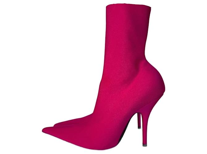 Stivali Knife Balenciaga 110 Rosa Taglia 36