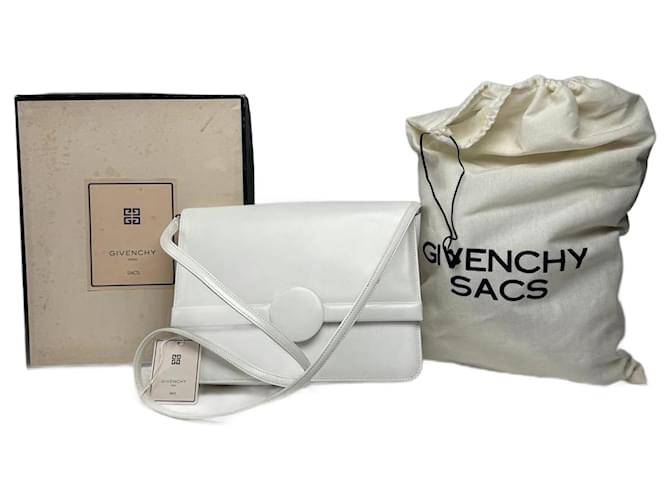 Borsa in pelle Givenchy 4G vintage bianca Bianco