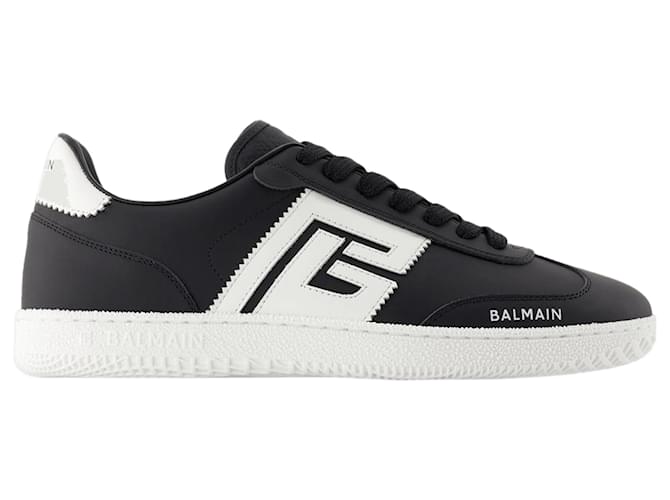 Sneakers Swan - Balmain - Pelle - Nero/Bianco