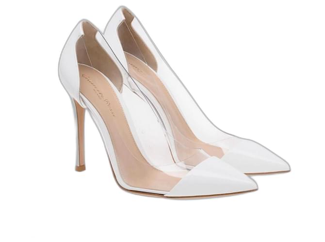 scarpe plexy. gianvito rossi pelle verniciata bianca ! Bianco