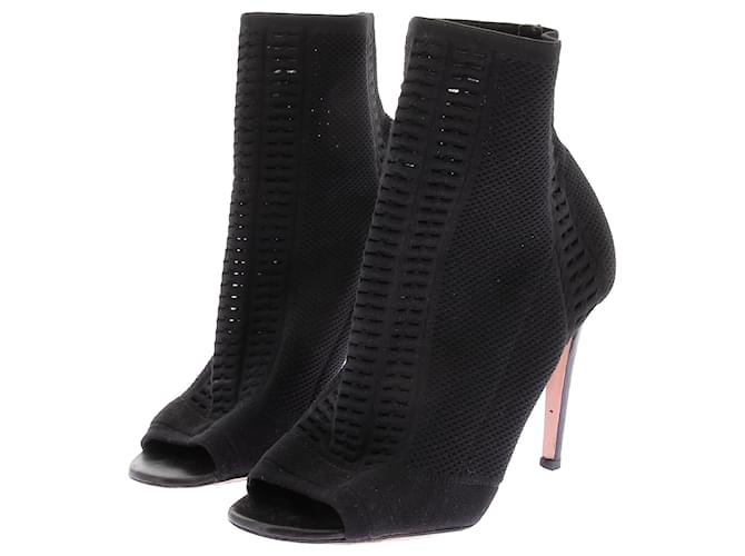 Stivaletti GIANVITO ROSSI T.EU 38.5 Tessuto Nero