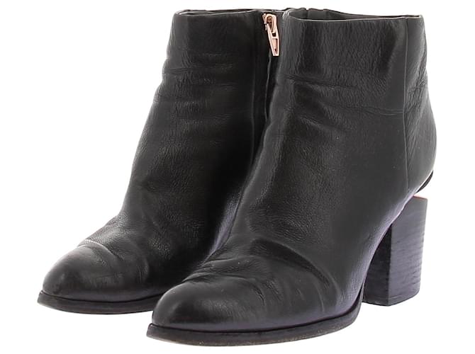 Stivaletti ALEXANDER WANG T.EU 38.5 Pelle Nero