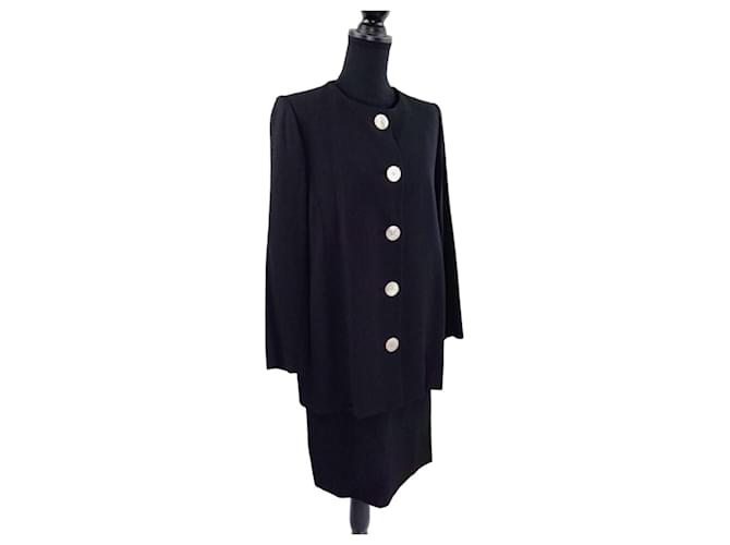 Yves Saint Laurent Tailleur gonna nero YSL Rive Gauche