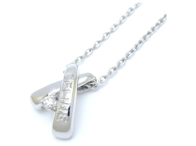 Diamond Céline Collana in platino Celine con diamante
