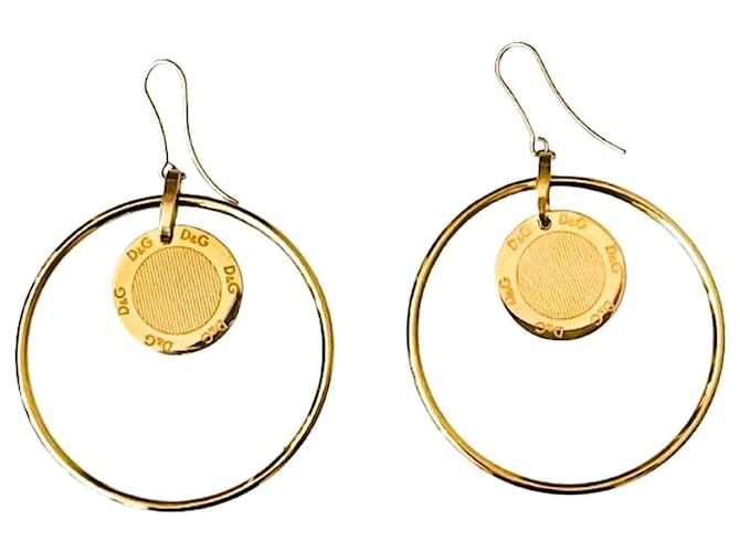 Orecchini cerchio dorati DOLCE & GABBANA D'oro
