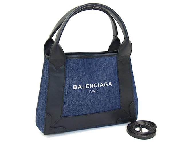 Everyday Borsa Balenciaga Navy Cabas XS Nero Blu Blu navy