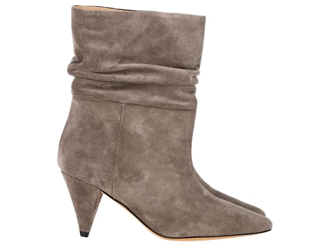 Stivaletti Iro Theke in suede grigio