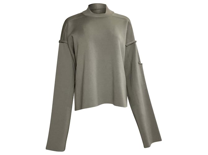Maglione Rick Owens in lana vergine grigia Grigio