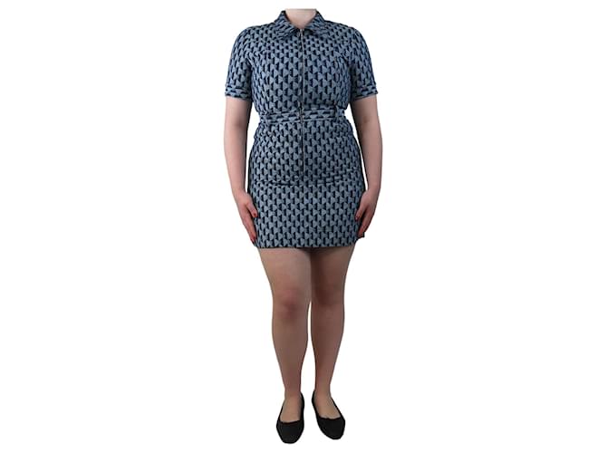 Sandro Abito blu con zip Sabine - UK 12