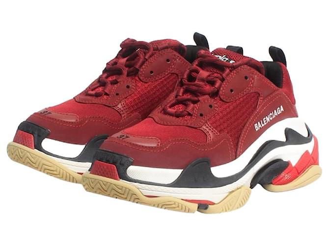 Balenciaga Sneakers maroon Triple S - UK 4 Rosso