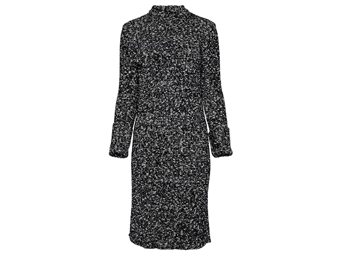 Céline Abito tunica in maglia marmorizzata Nero