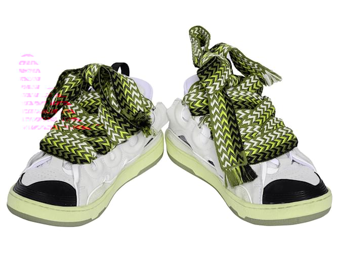 Lanvin Sneakers Mule Curb Bianco