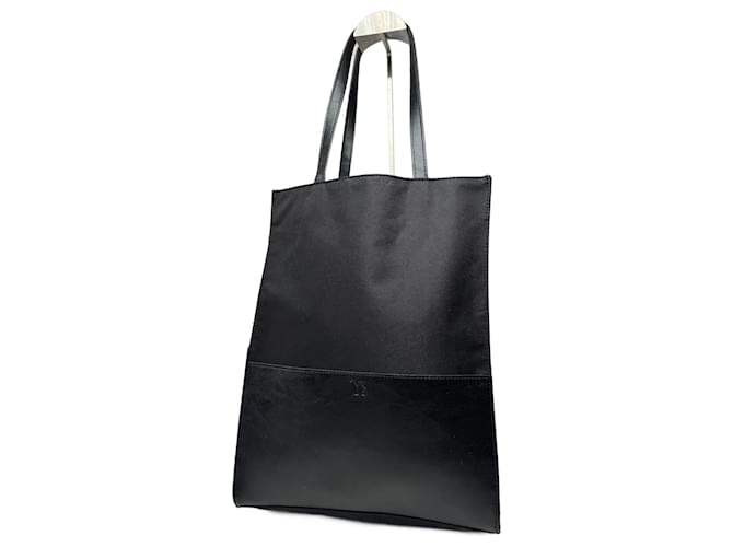 Borsa shopper in pelle vintage Yohji Yamamoto nera Nero