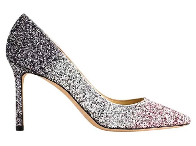 Jimmy Choo Tacchi argentati Argento