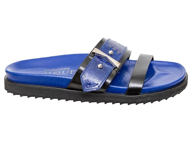 Sandali in rilievo Alexander McQueen - '10s Blu