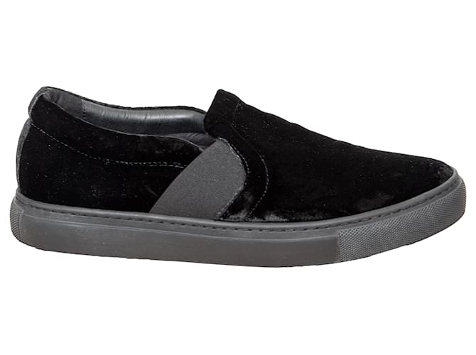 Sneakers slip-on in velluto Lanvin - anni '10 Nero