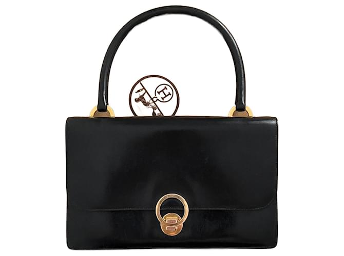 Anello Borsa Hermès – Scatola Nera – Anno 1957 (Marchio M) Nero