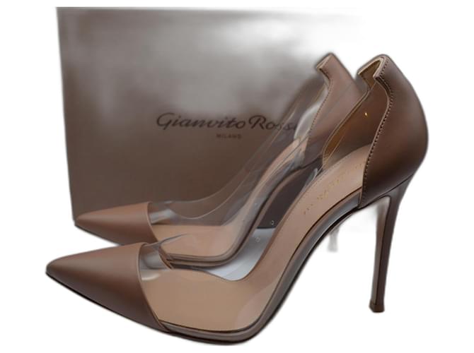 Gianvito Rossi pumps in pelle plexy