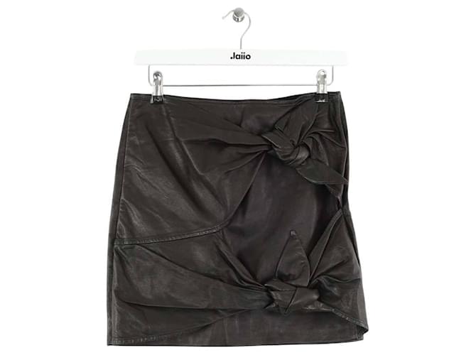 Isabel Marant Etoile Mini gonna in pelle Nero