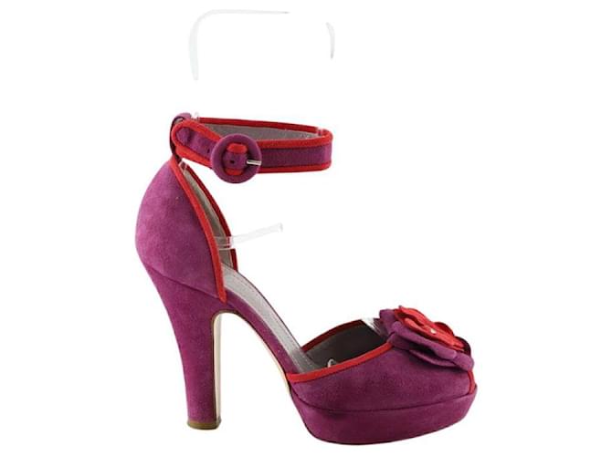 Sonia Rykiel Tacchi in camoscio Porpora