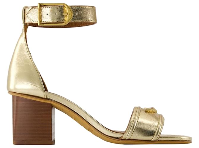 Sandali Caprese Wings - Zadig & Voltaire - Pelle - Oro D'oro Metallico