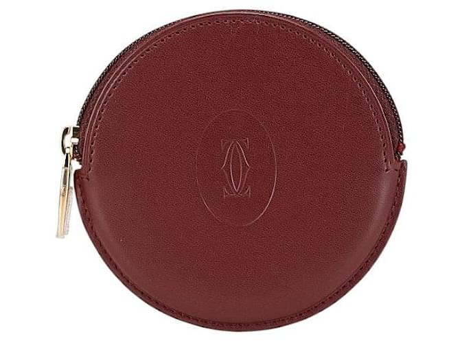 Portamonete in pelle della linea Must di Cartier Rosso