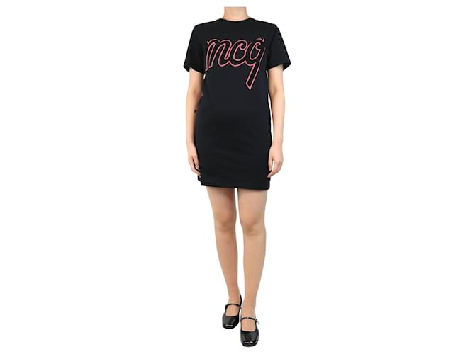 Mcq Abito t-shirt nero con logo grafico - taglia M