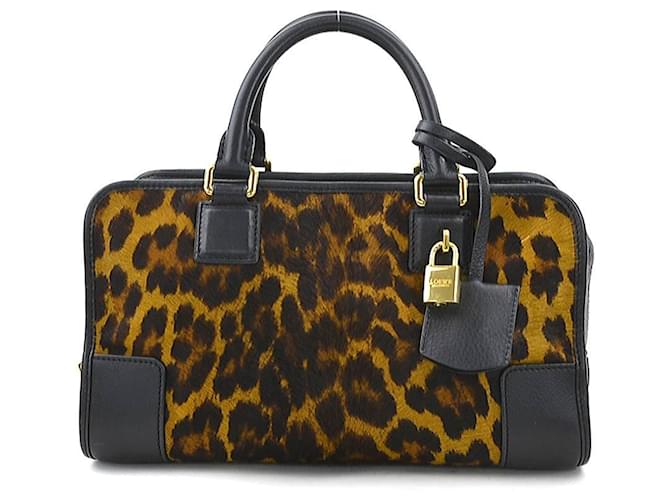 Borsa Loewe in pelle Harako Marrone Nero