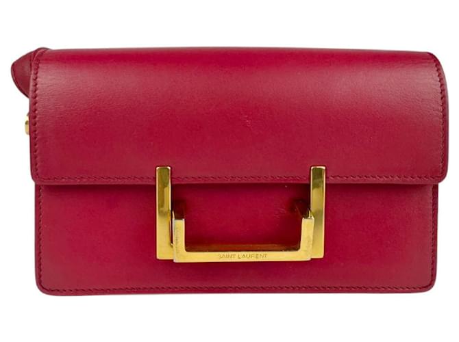 Borsa a spalla in pelle Bordeaux Saint Laurent Bordò