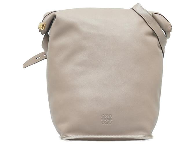 Borsa a tracolla Loewe in pelle Madrid Anagram rosa grigio
