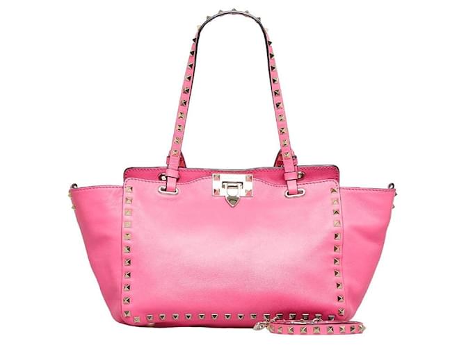 Valentino Garavani Borsa in pelle Valentino Rockstuds 2WAY Rosa