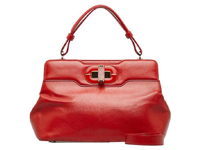 Bulgari Borsa in pelle Bvlgari Isabella Rossellini Rosso