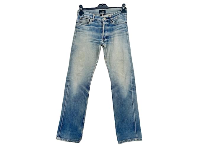 APC Jeans T.US 27 Cotone Blu