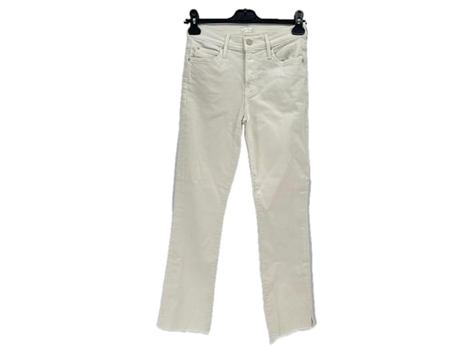 MOTHER Jeans T.US 25 Cotone Bianco