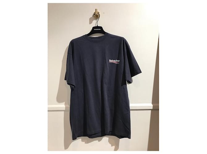 BALENCIAGA Top T.International S Cotone Blu