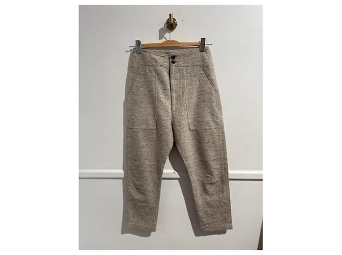 ISABEL MARANT ETOILE Pantaloni T.International XS Cotone Beige