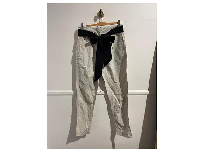 Pantaloni LANVIN T.International M Cotone Bianco