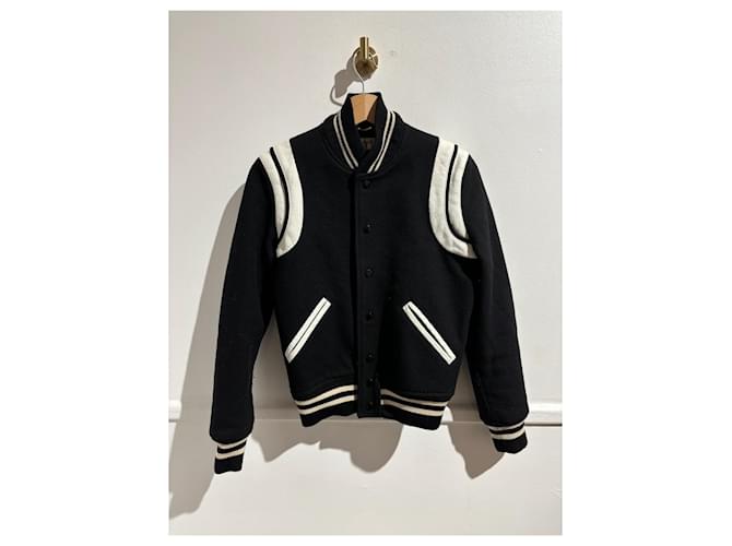 Teddy Giacca SAINT LAURENT T.International S Lana Nero