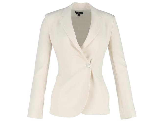 Blazer monopetto Theory in lana bianca Bianco Crudo