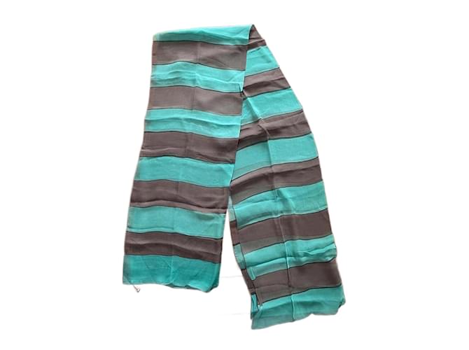 Philippe Model Sciarpe Verde Marrone chiaro