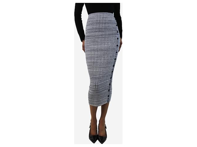 Self portrait gonna a righe blu e bianca - taglia S