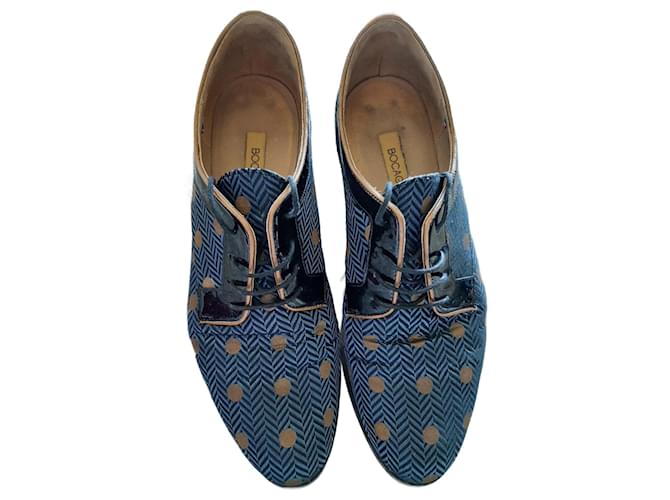 Autre Marque Stringate Nero Blu navy