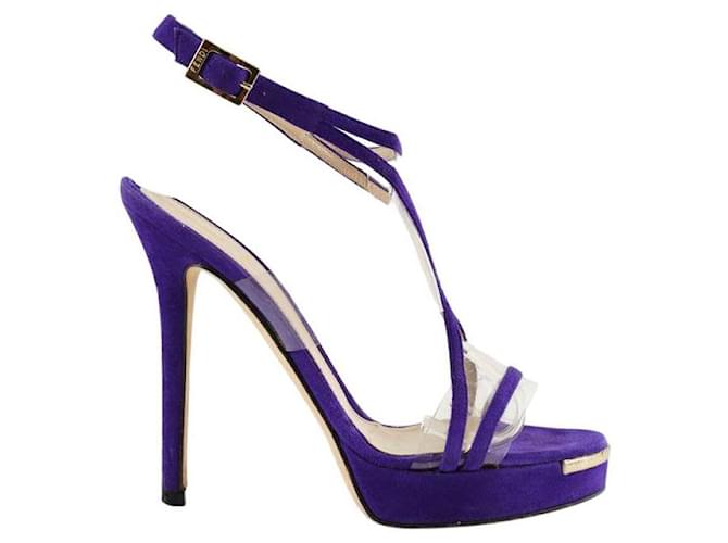 Fendi Tacchi in camoscio Porpora