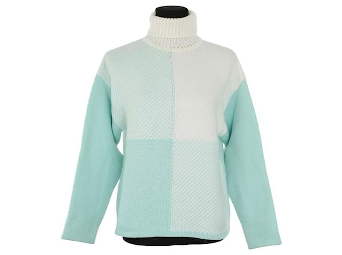 Courreges Maglione di lana blu
