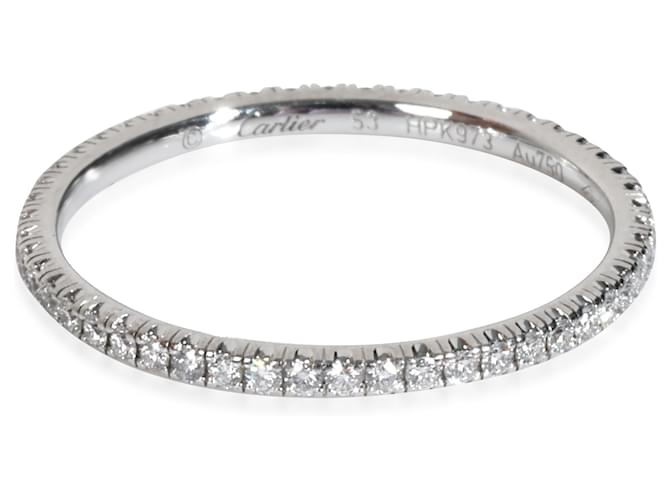 Anello Eternity Etincelle in Oro Bianco e Diamanti Cartier